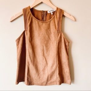 Monteau | Vegan Suede Top